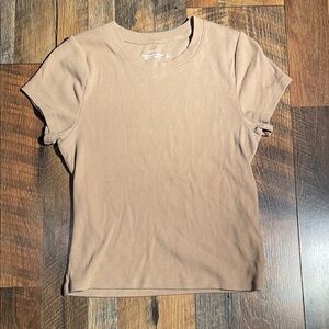 Abercrombie & Firch Soft A&F Collection Ribbed Tee - Women’s Medium